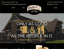 Tablet Screenshot of bushyspubandgrill.com